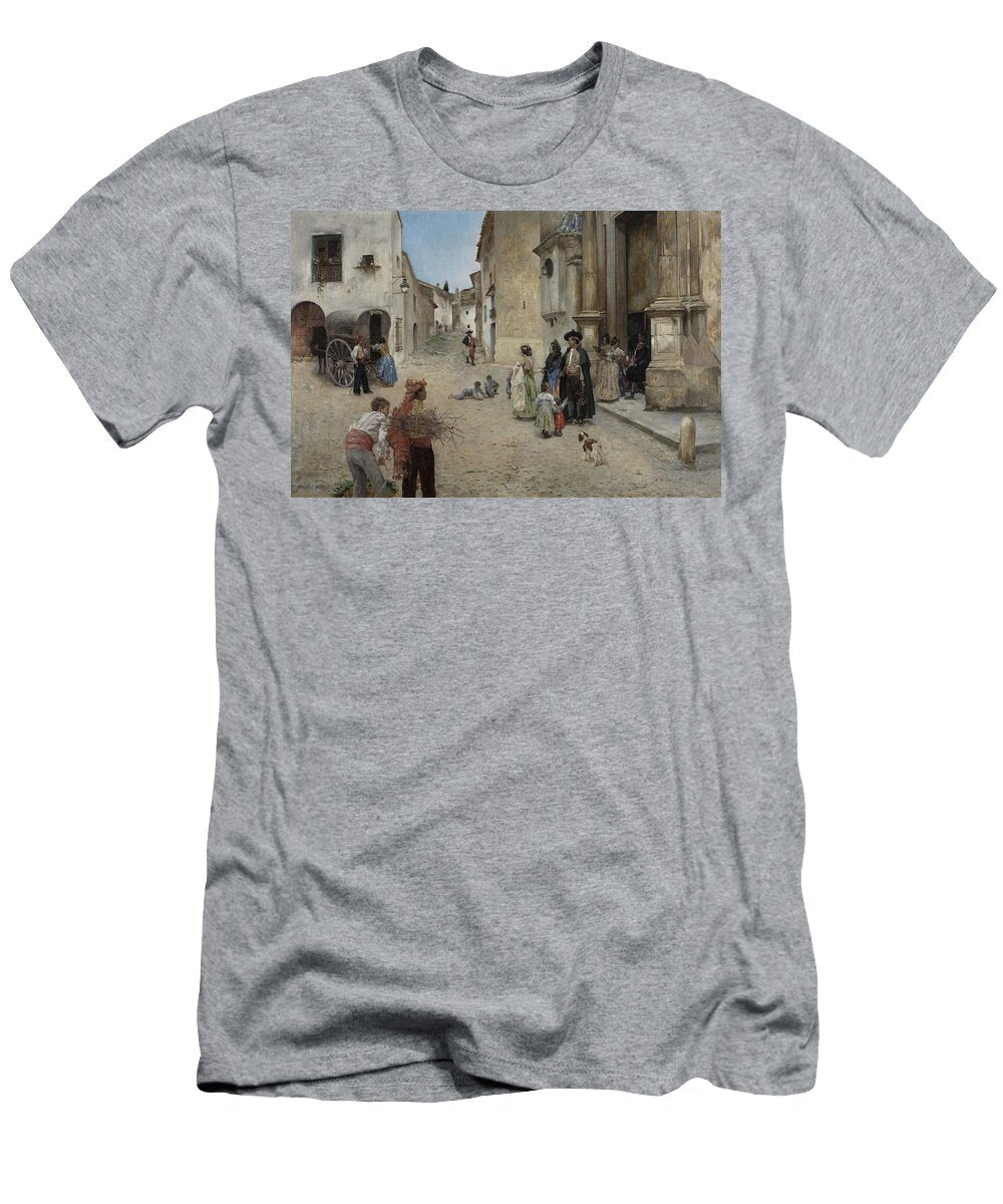 Coming Out of Church Prudencio Herreros Amat T-Shirt