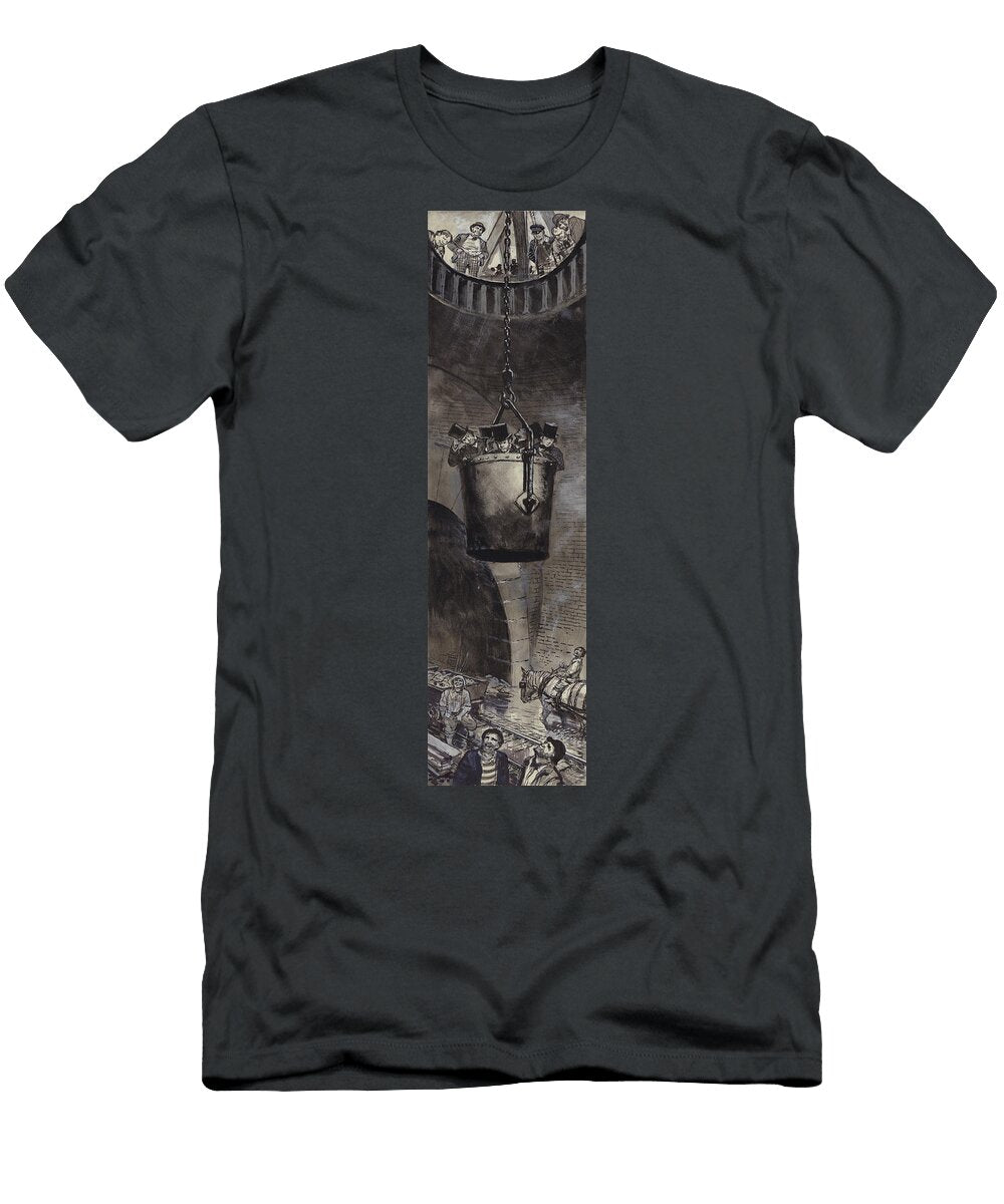 Construction of the First Thames Tunnel Clive Uptton T-Shirt