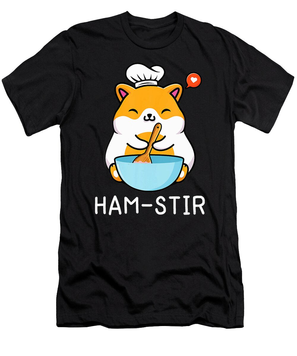 Cooking Ham Stir Chef Hammy Pet Animal Hamster Cook Thepassionshop T-Shirt