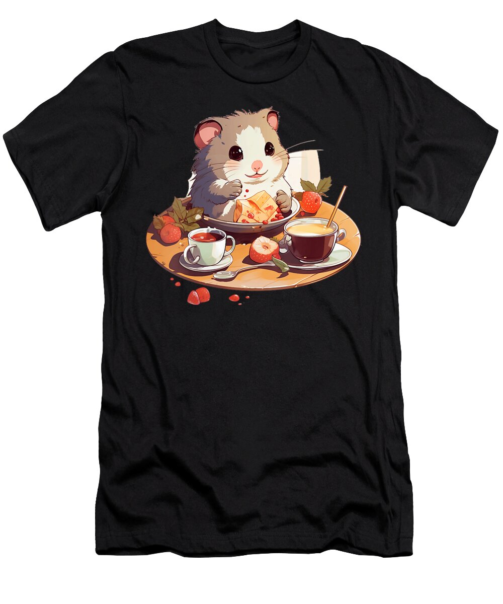 Cool Breakfast with Tea and Coffee for Hamster Lovers Thepassionshop T-Shirt