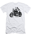 Cool Hamster Riding a Motorcycle Biker Hamster Lover Job T-Shirt