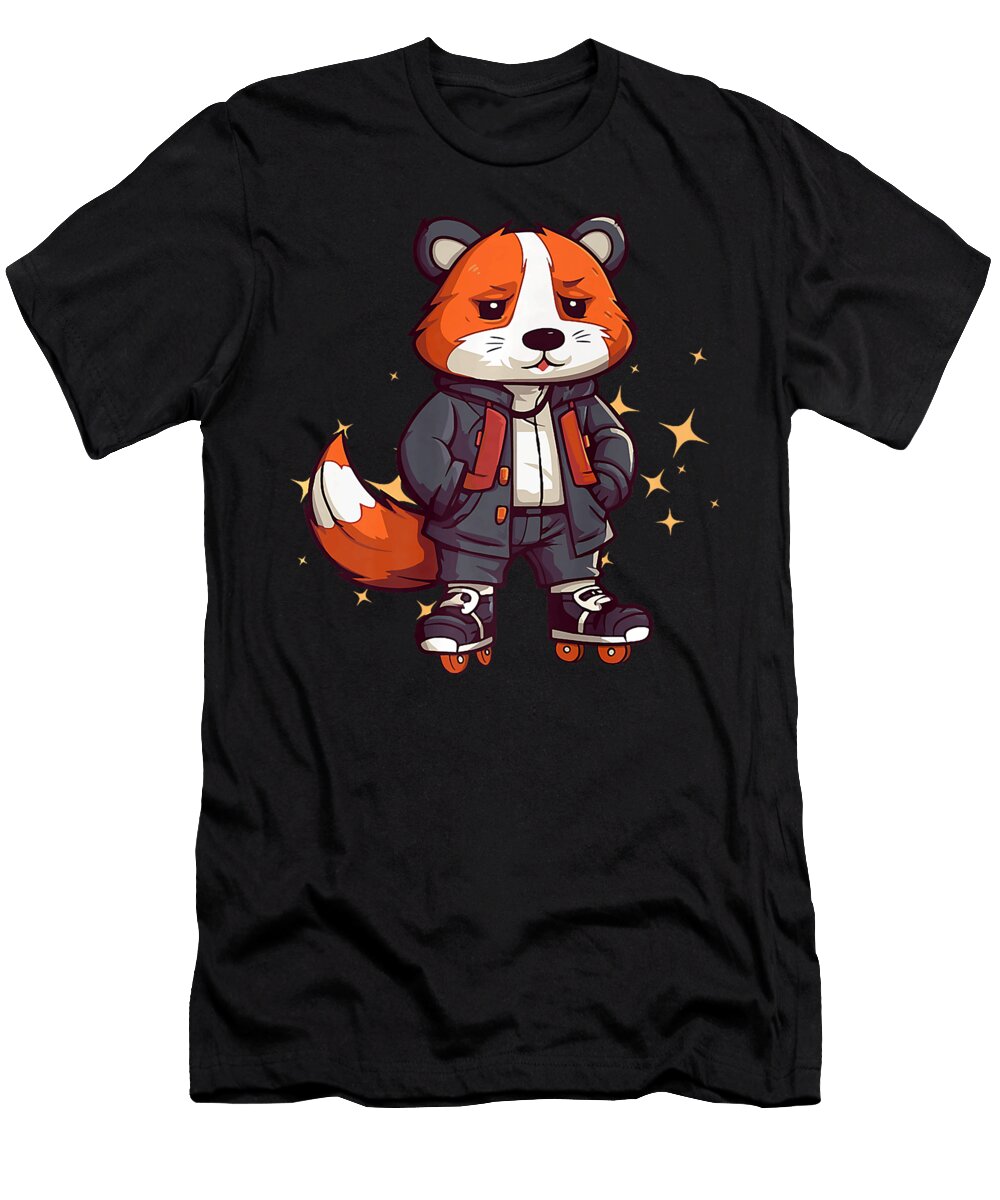 Cool Hamster Rodent Roller Skating Guinea Pigs Thepassionshop T-Shirt