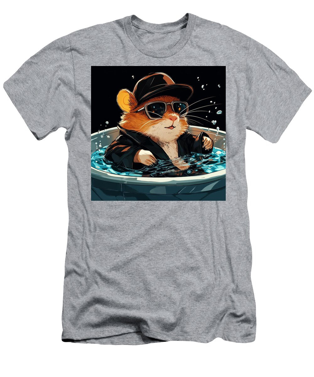 Cool Hamster Wearing Sunglasses and a Hat Chilling in a Bucket O Victor Abyss T-Shirt