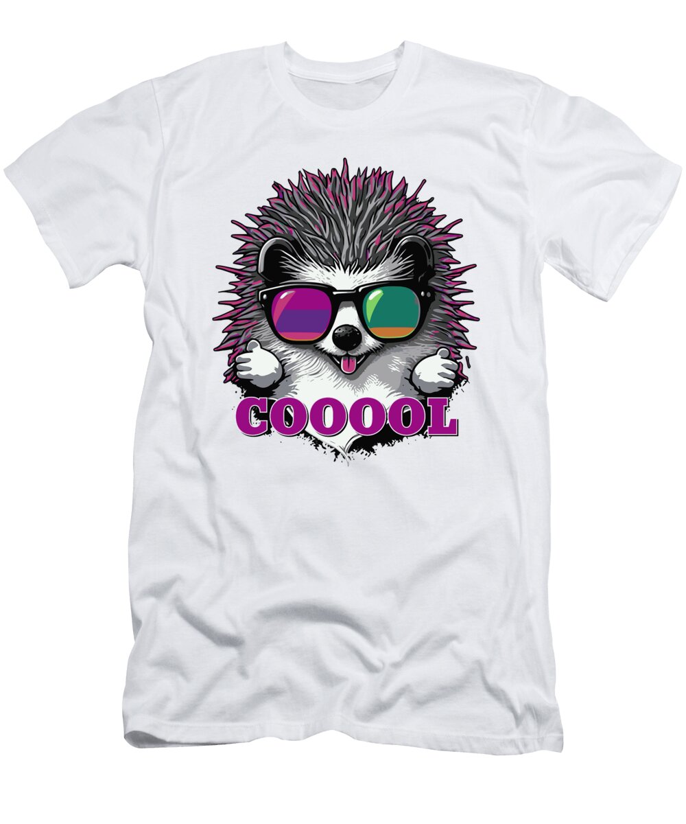 Coool Hedgehog Cool Design Khilan Diyora T-Shirt