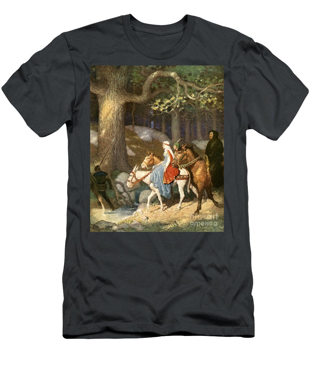 Country Folk Wending Their Way to the Tourney Newell Convers Wyeth T-Shirt