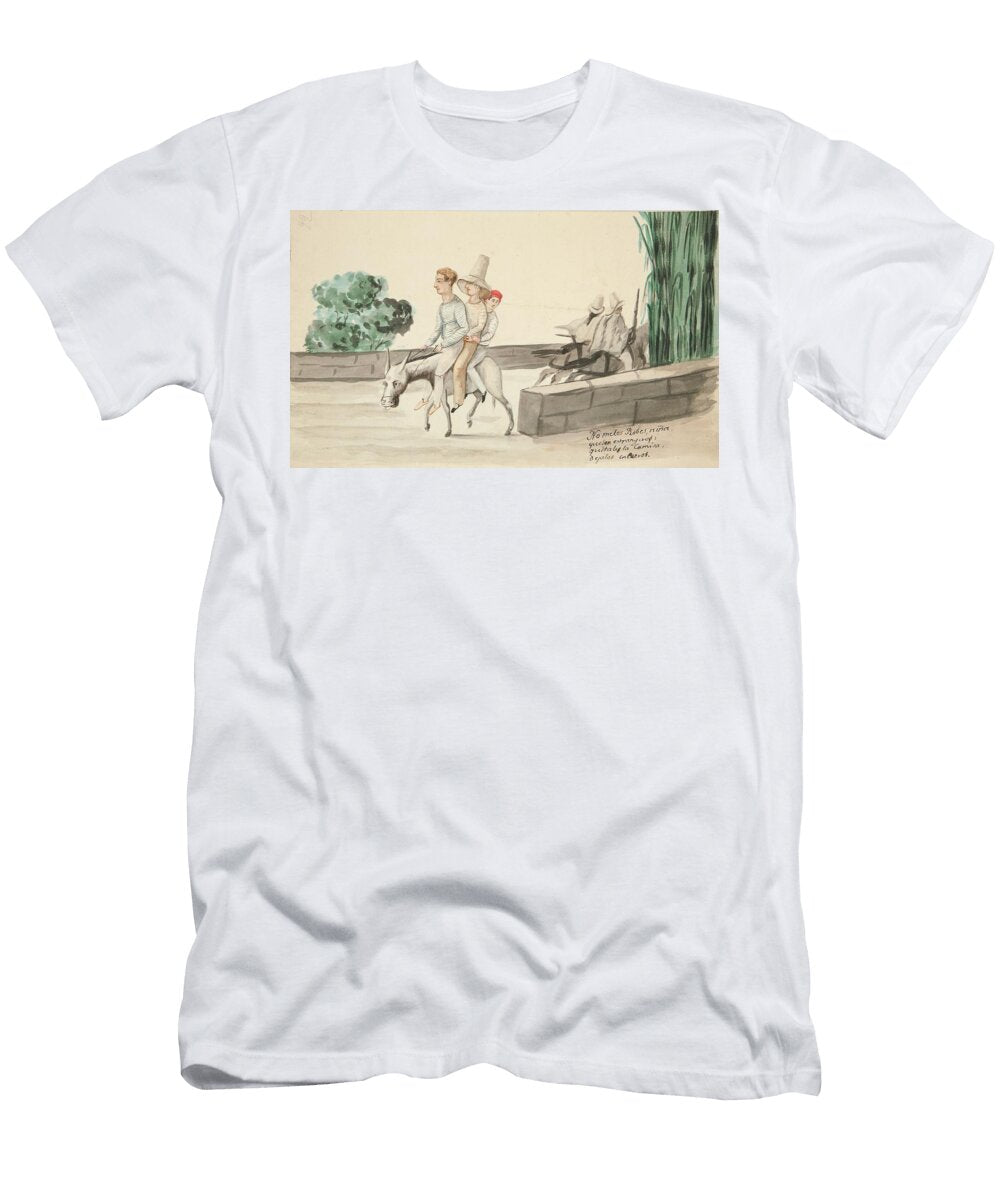 Country Highway and Indians on Horseback Francisco Fierro T-Shirt