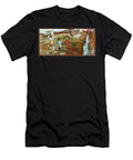 Country Landscape with Children and Dog a Donkey By the River Ettore Tito T-Shirt