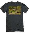 Coyote Blending in Along the Madison River Adam Jewell T-Shirt