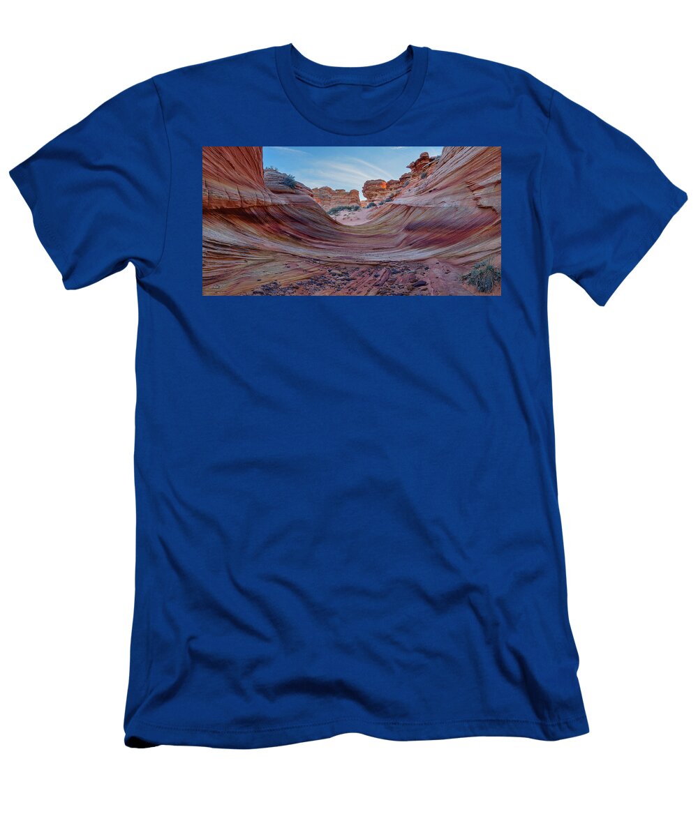 Coyote Buttes Southern Wave Panorama Rob Greebon T-Shirt