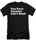 Coyote Cant Read Funny Animal Pun Humor Animal Meme Maximus Designs T-Shirt
