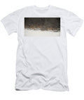 Coyote Chasing Blue Herons David Bearden T-Shirt