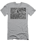 Coyote Distant Gaze Black and White Adam Jewell T-Shirt