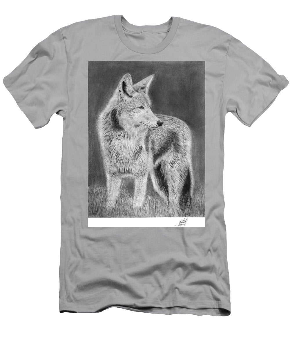 Coyote Drawing James Schultz T-Shirt