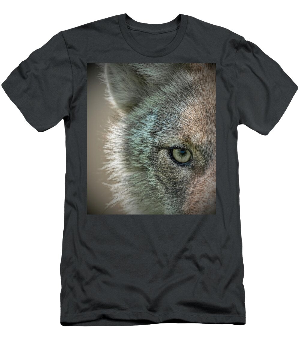 Coyote Eyes Fur and Feathers Photography T-Shirt