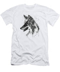 Coyote Head Black and White Marian Voicu T-Shirt
