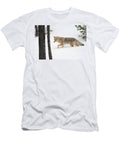 Coyote Hunting in Winter Woods Yellowstone National Park John Shaw Natureplcom T-Shirt