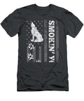 Coyote Hunting Smokin Yotes American Flag Yote Hunting Kahloz Image T-Shirt
