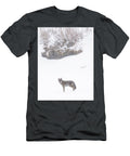 Coyote in a Snowstorm Franklin Ames T-Shirt