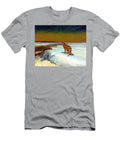 Coyote in a Snowy Landscapelone Wolf on a Winter Night Nova Soul T-Shirt