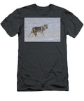 Coyote in Winter Landscape Amy Booth T-Shirt