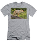 Coyote on a Log Closeup Adam Jewell T-Shirt