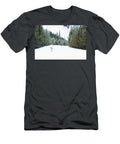 Coyote on a Snowy Road Isabella Smedley T-Shirt