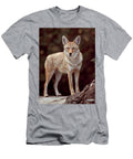 Coyote on Log Looking At Photographer George Erwin Turner T-Shirt