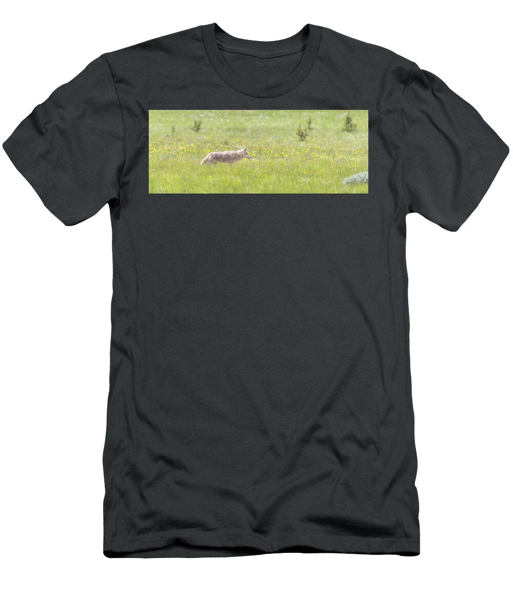 Coyote on the Hunt in the Grass George Erwin Turner T-Shirt