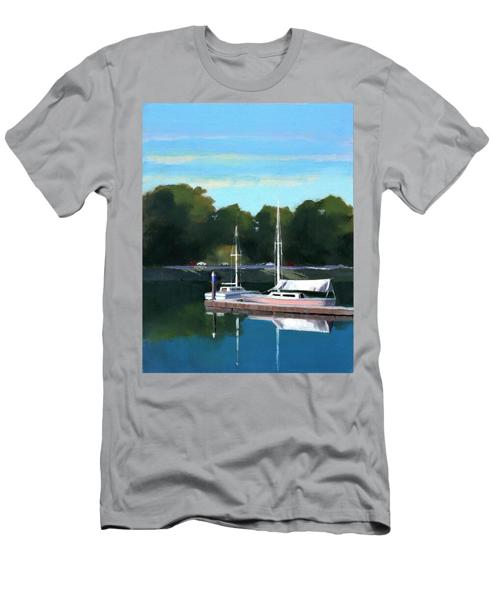 Coyote Point Harbor Arthur Stauder T-Shirt
