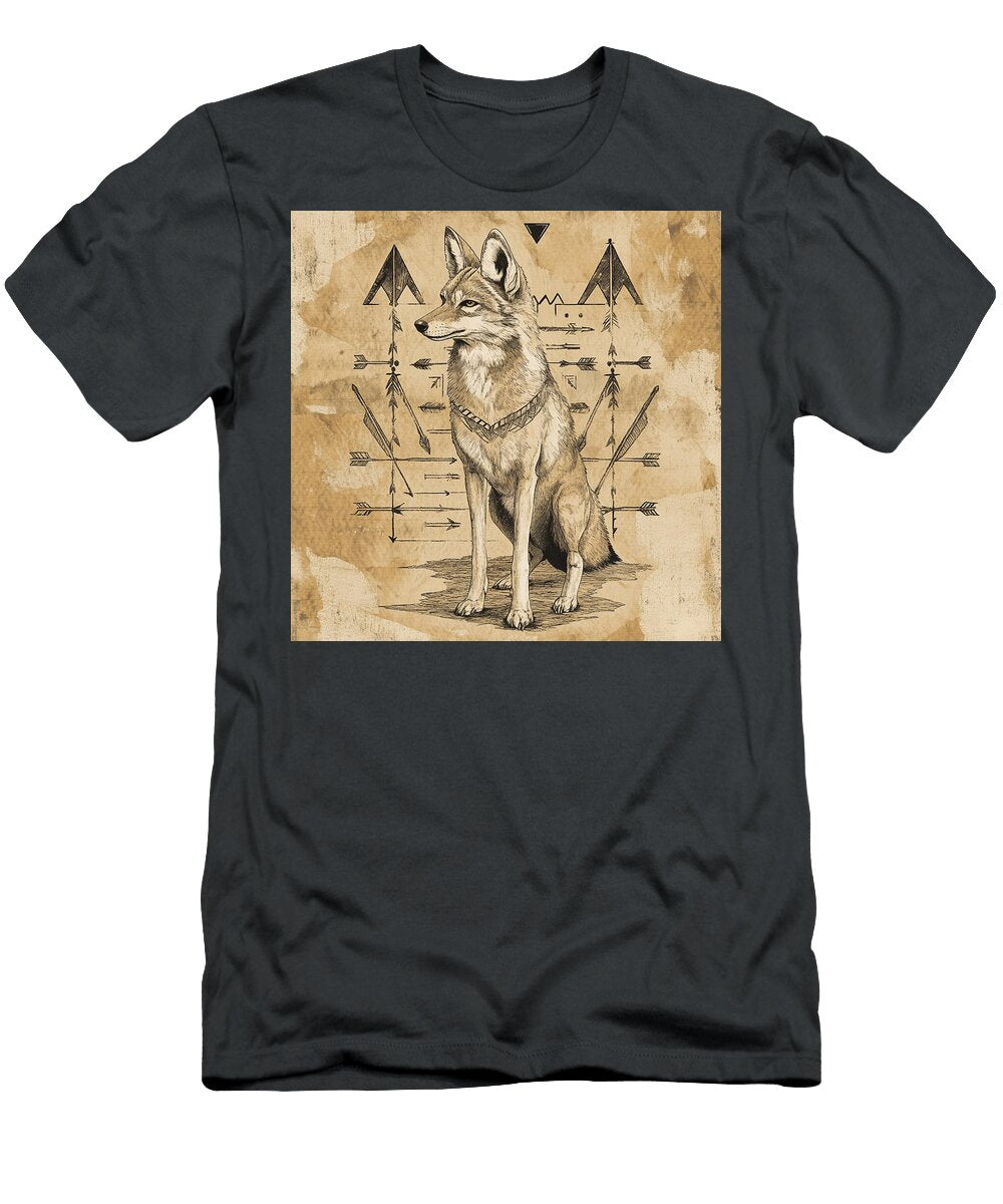 Coyote Spirit Among Arrows Dream Stuff T-Shirt