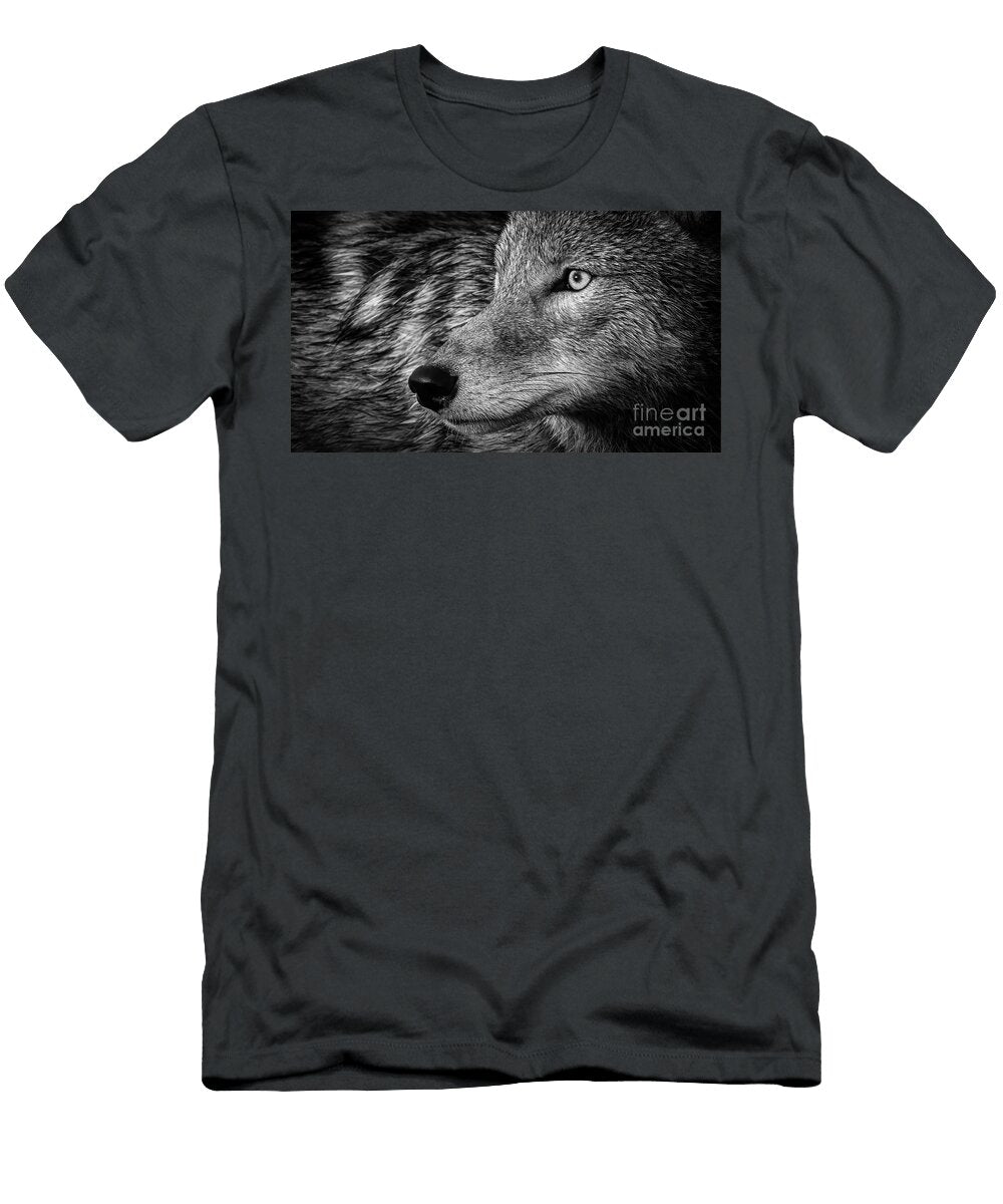 Coyote Stair Black and White Todd Bielby T-Shirt