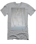 Coyote Standing in Snow Dwarfed By Frosty Trees Danny Green Natureplcom T-Shirt