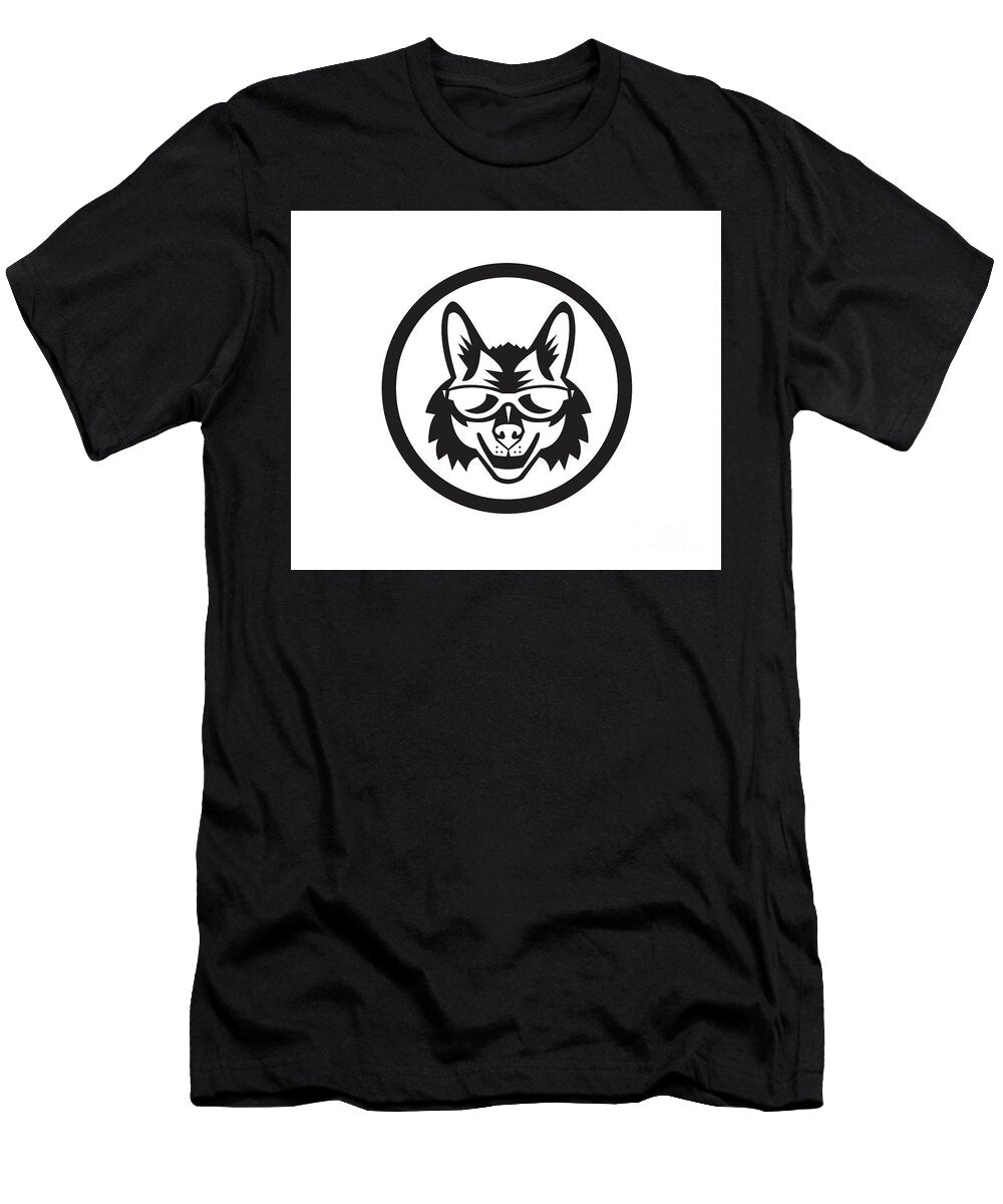 Coyote Sunglasses Circle Retro Aloysius Patrimonio T-Shirt