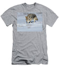 Coyote Walking on Snowy Plain Christine Pence T-Shirt