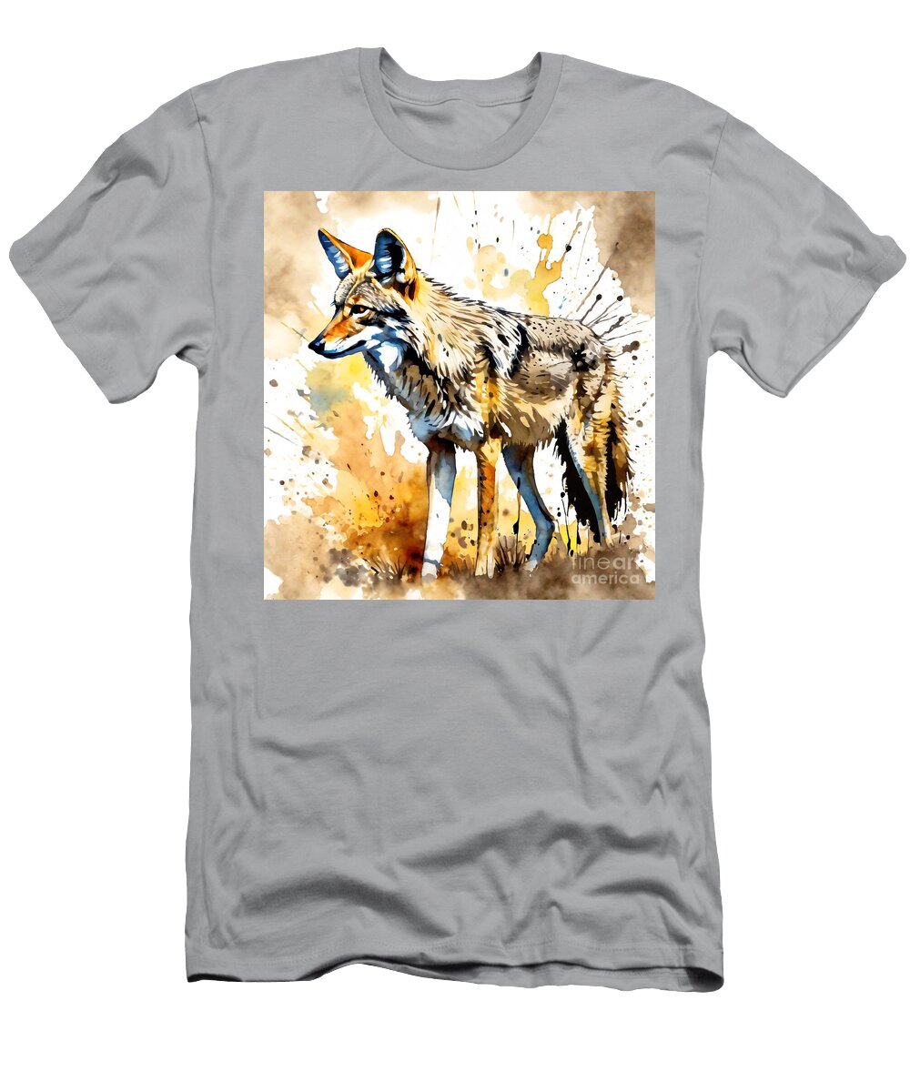 Coyote Wildlife Predators Canis Latrans Rhys Jacobson T-Shirt