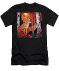 Coyotes in a Vibrant Forest Brian Stevens T-Shirt
