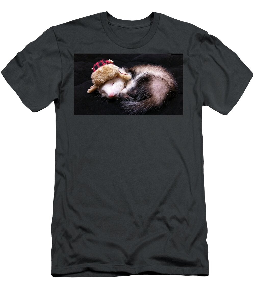 Cozy Ferret Nap Mary Mcdonald T-Shirt