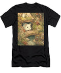 Cozy Habitat Charming Hamster in a Whispering Forest Small Animal Forest Scene Clint Mclaughlin T-Shirt