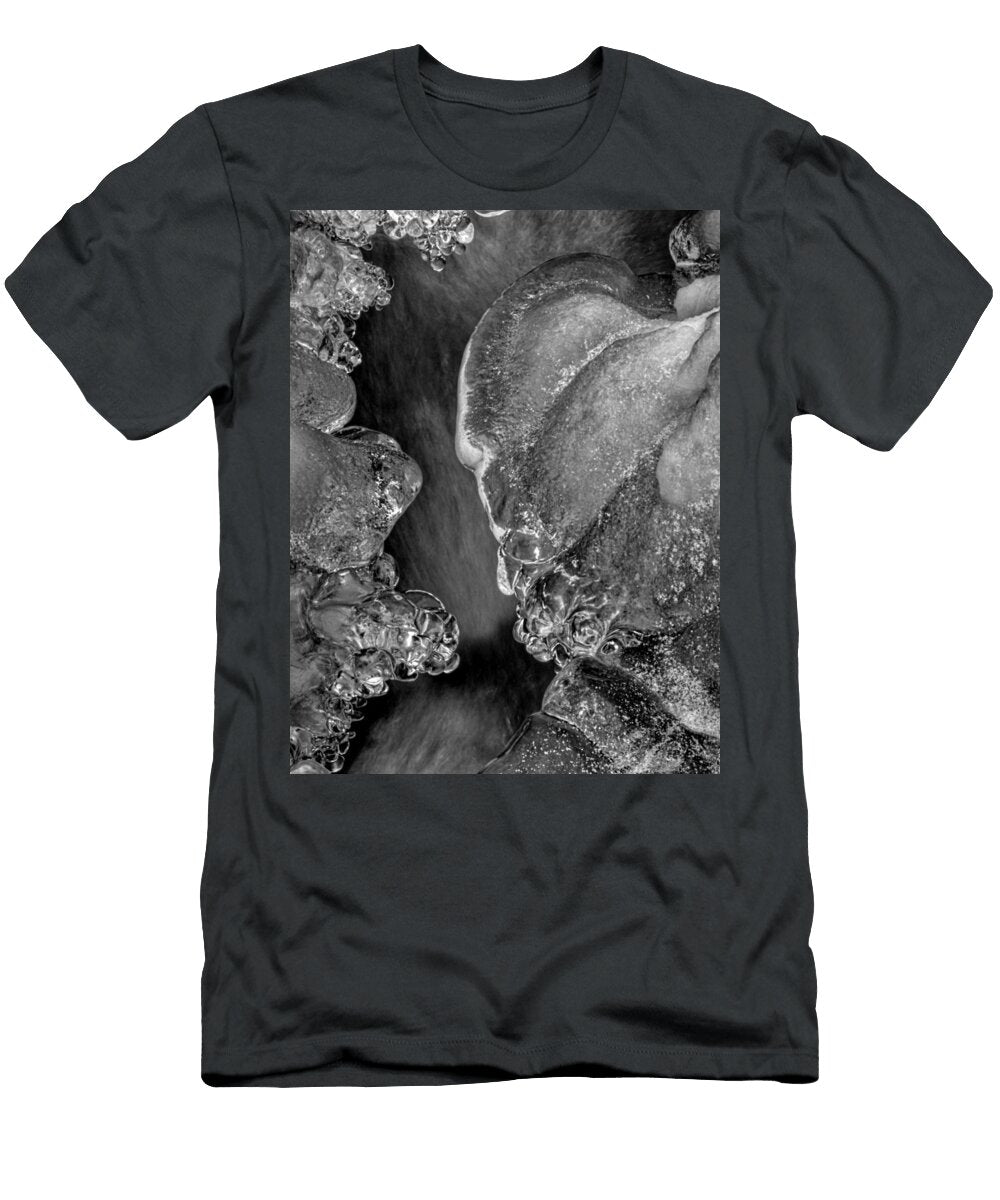 Creek Ice in Black and White Greg Mimbs T-Shirt