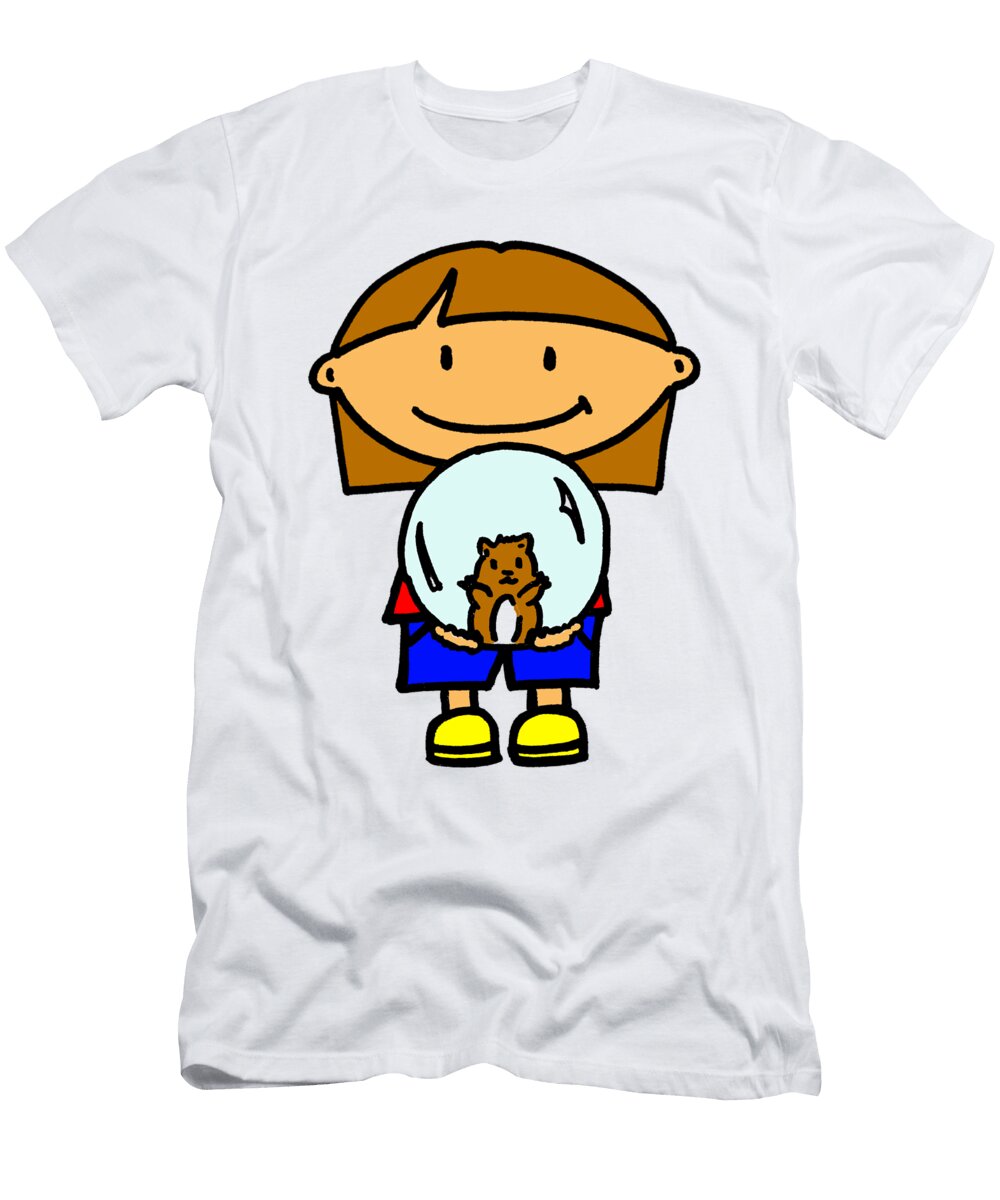 Critters Girl Hamster 1 Garrett Unno T-Shirt