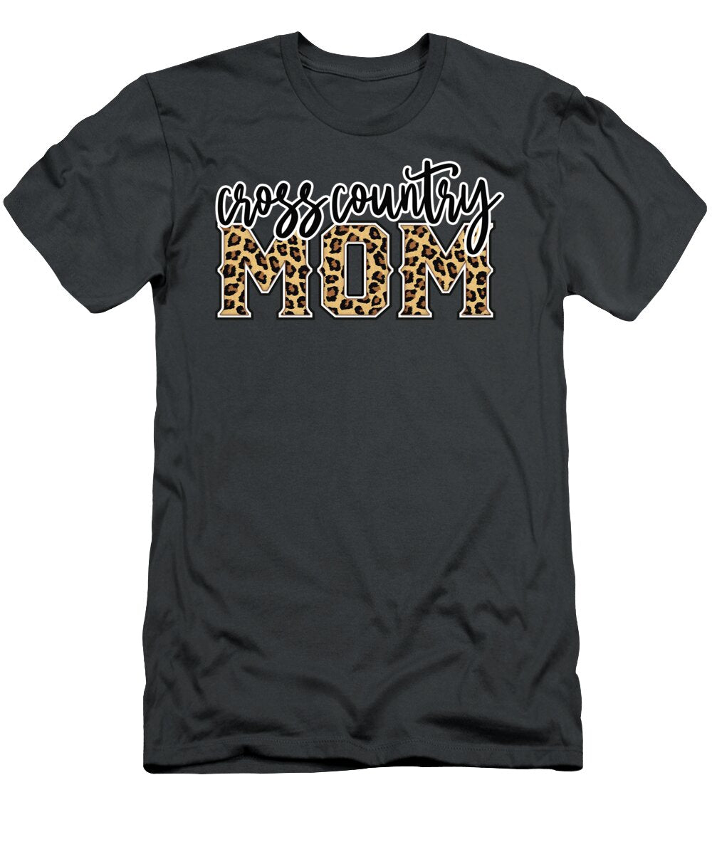 Cross Country Mom Leopard Print Womens Cheetah Proud Mother Hendri Mpoi T-Shirt