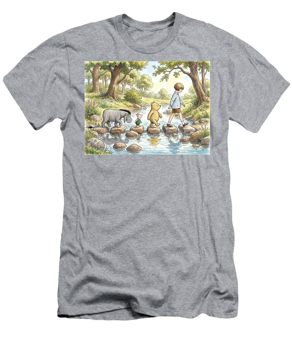 Crossing the Stream Friends in the Hundred Acre Wood Julia the Pooh T-Shirt
