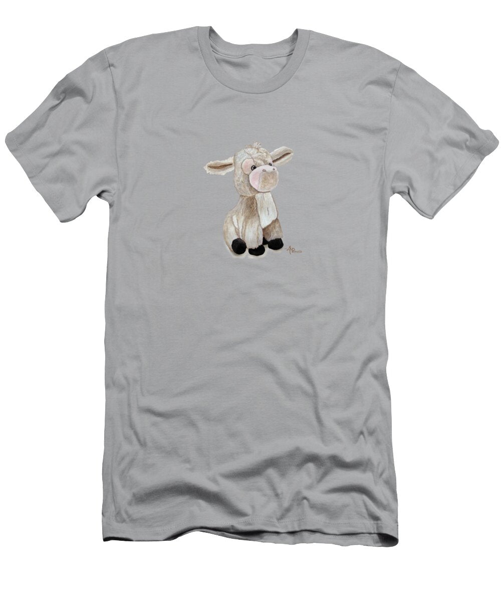Cuddly Donkey Watercolor Angeles M Pomata T-Shirt