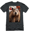 Curious Beaver and Canadian Flag 5025 Ai Dreamz T-Shirt