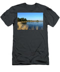 Curved Side of a Blue Frozen Lake Johan Ferret T-Shirt