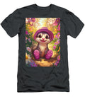 Cute Cartoon Ferret in a Pink Hat Toby Wrong T-Shirt