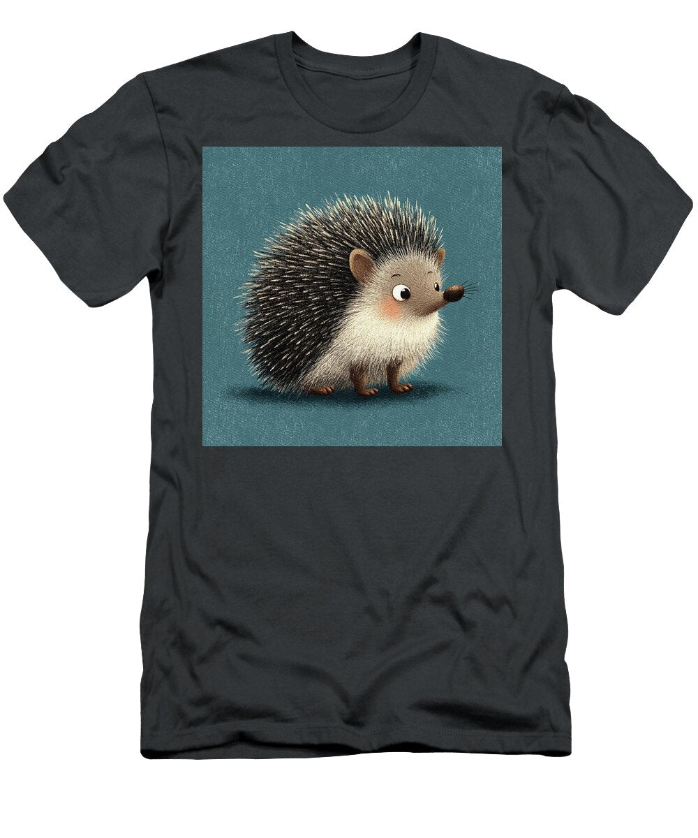 Cute Cartoon Hedgehog Sarah Kirk T-Shirt