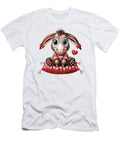 Cute Donkey on Red Pillow Joanna Redesiuk T-Shirt