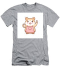 Cute Hamster Barista Holding Coffee Making Peace Sign Gamana Lamya T-Shirt