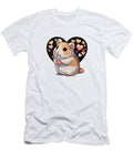 Cute Hamster Holding Heart in Hands Marija Starcevic T-Shirt